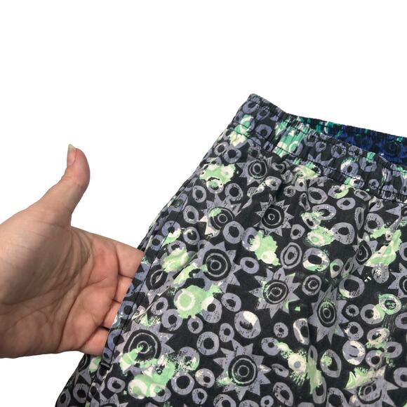 Pierre Cardin VTG Y2K Swim Trunks Shorts AOP 4" Inseam Mesh Liner Blue Large - Picture 4 of 6